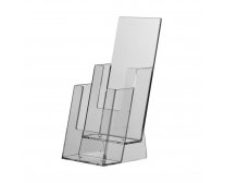 A4 1/3 Stackable Brochure Holder Malta, Acrylic Malta, Mgarr Farms Malta