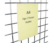 Grid Panel A4 Sign Holder portrait Malta, Grid Panel Accessories Malta, Mgarr Farms Malta